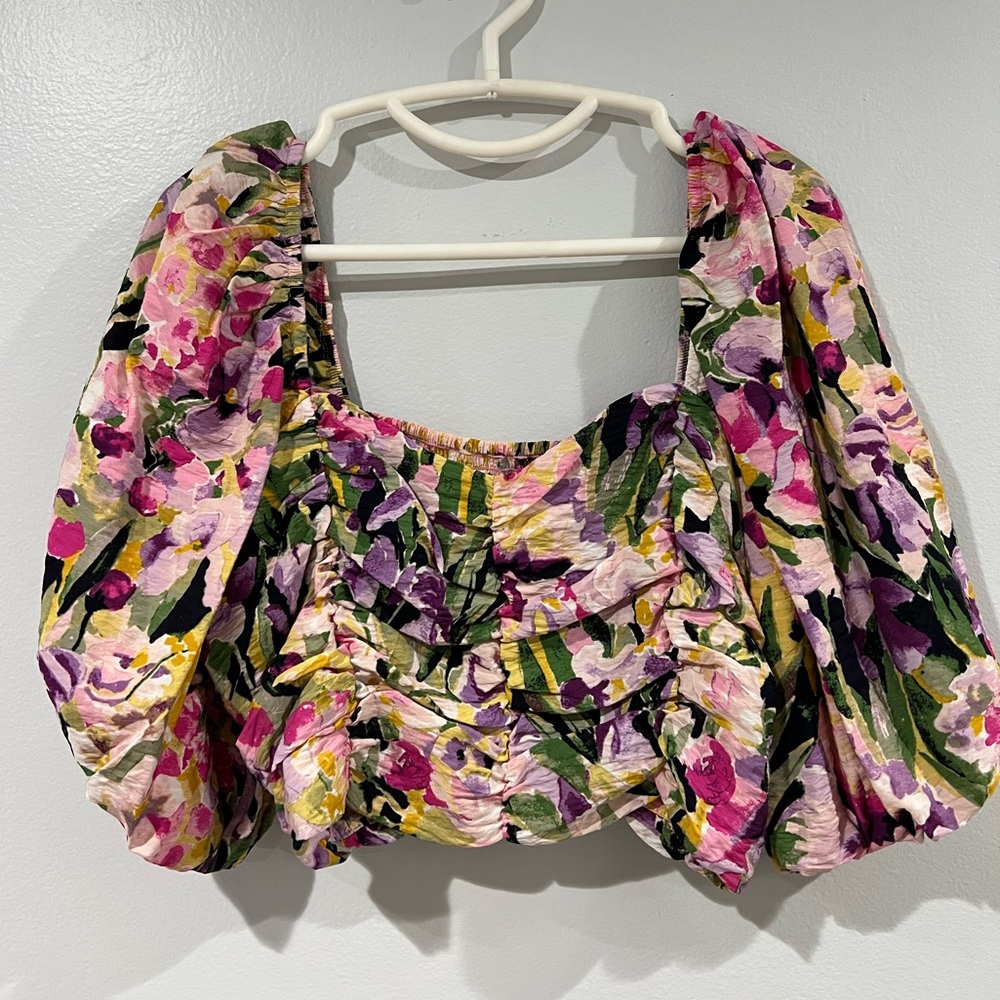Floral crop top